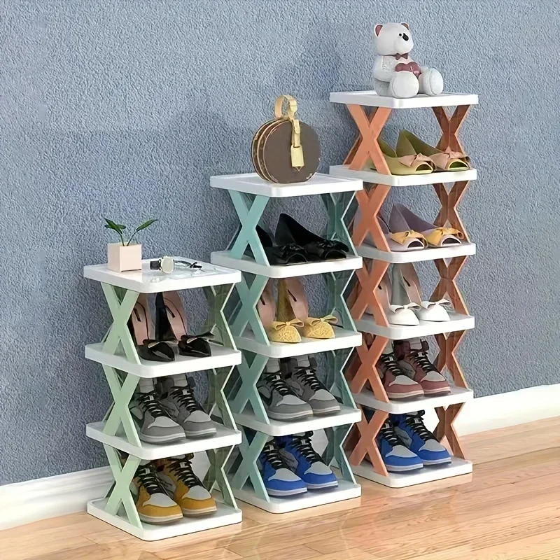 Saving Space Storage Shoe Cabinet Foldable and Detachable Shoe Rack Narrow Small Gap Into The Door Shoe Cabinet Полка Для Обуви