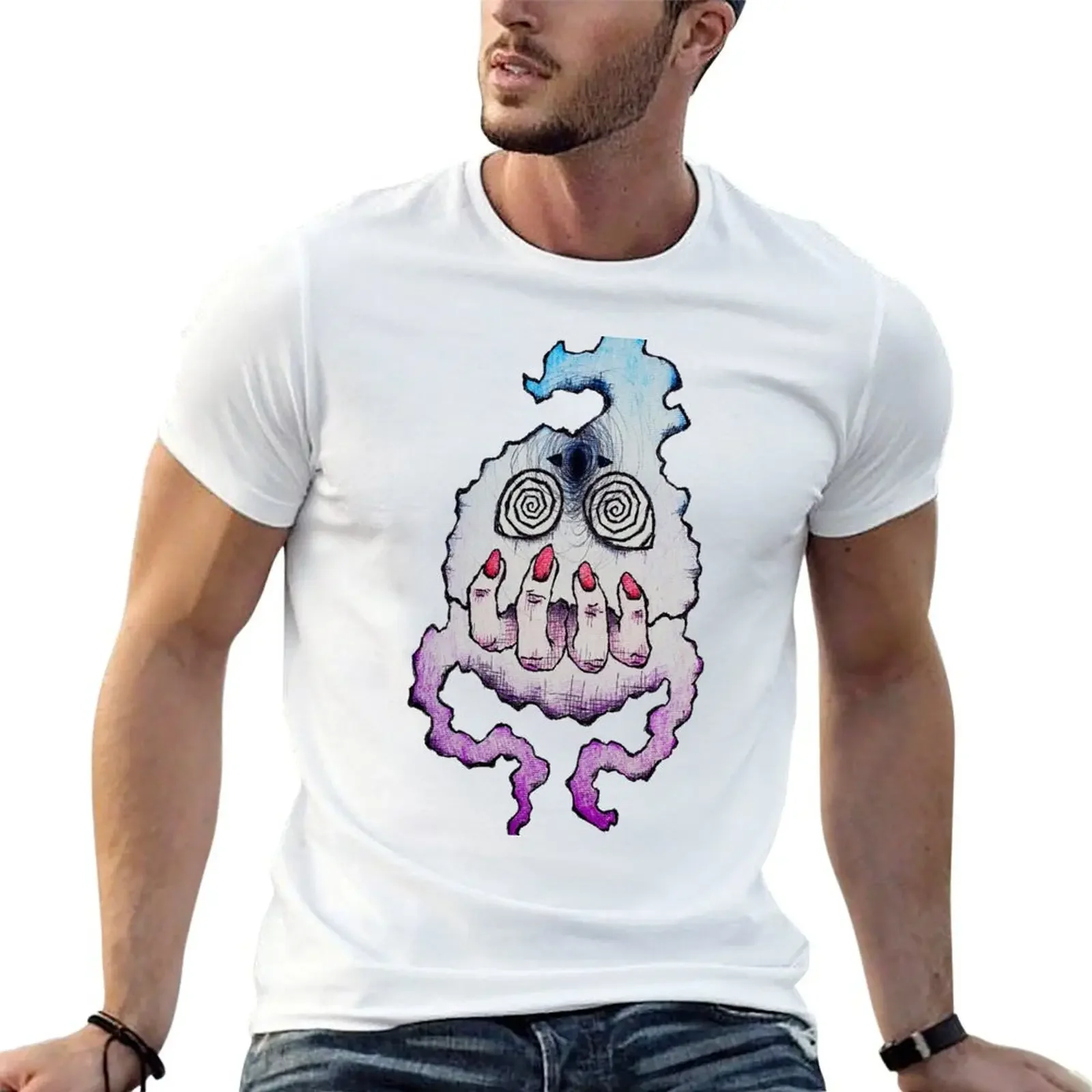 

Ghoul T-Shirt animal prinfor boys tops Aesthetic clothing anime figures vintage t shirt men