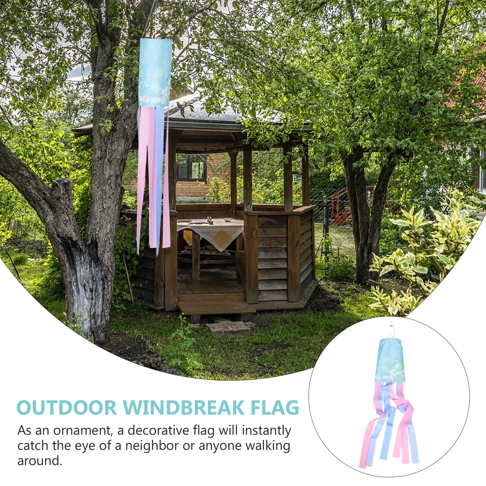 

Windsock Flag Decorative Garden Art Tent Spinners Outdoor Polyester Hanging Decorations