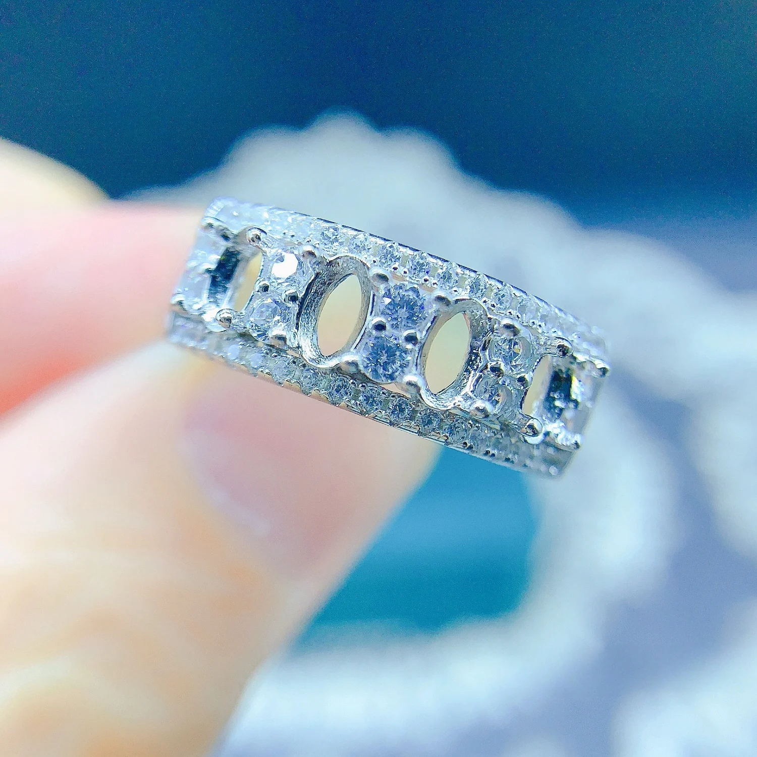 Man S925 Silver Inl… - image