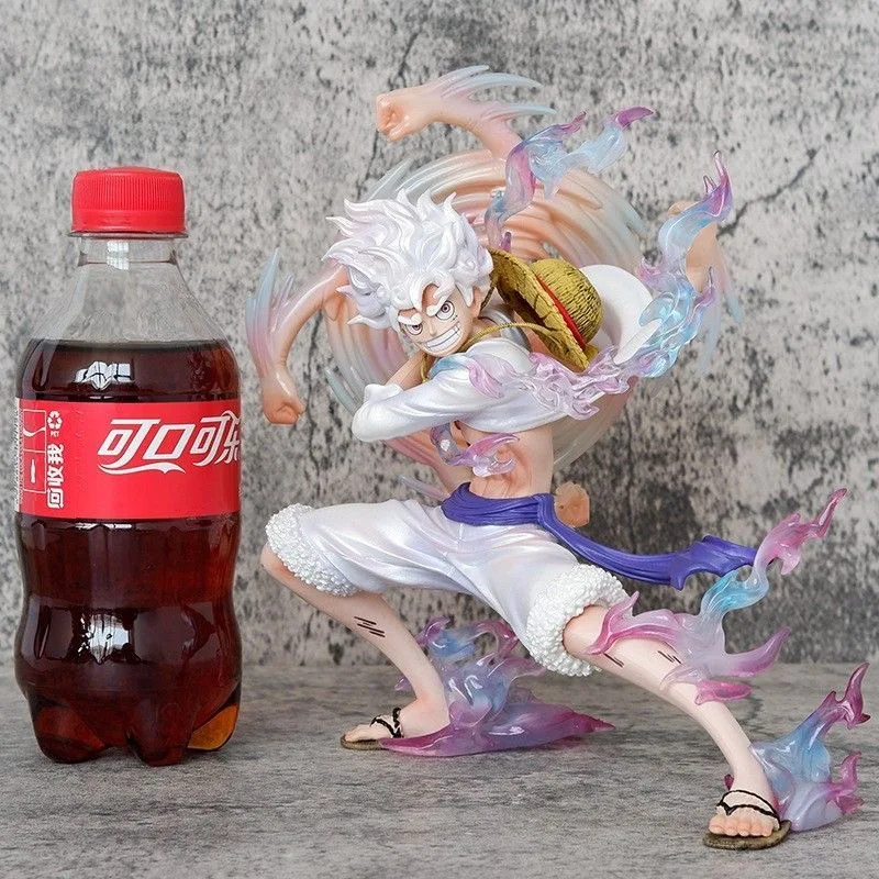 18cm Anime One Piece Figure Shake Hands Nika Luffy Action Figures Pvc Statue Desktop Ornamen Collection Model Toys Gift