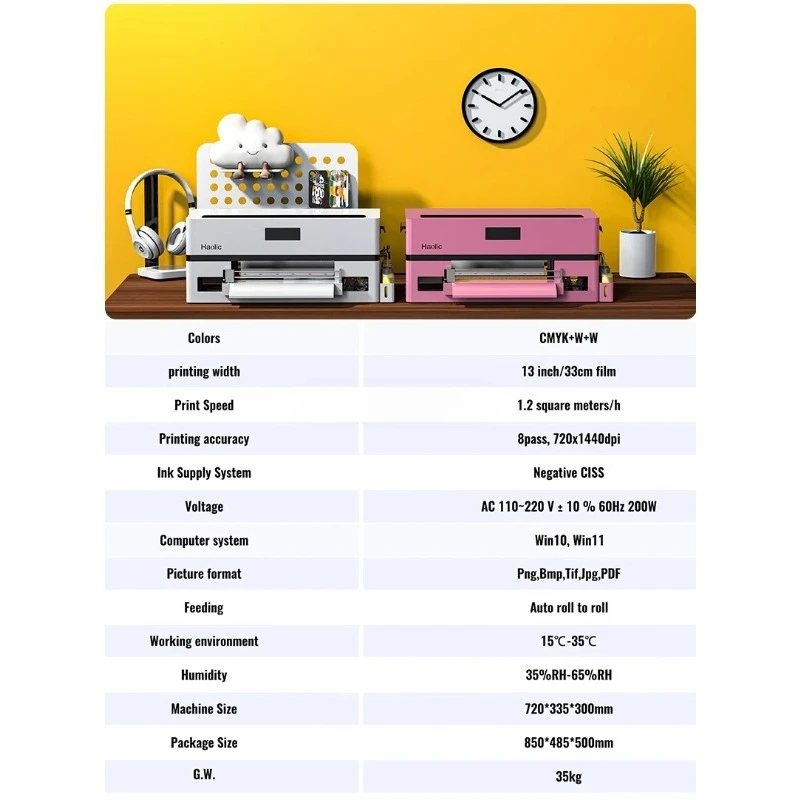 

[2026] Hot SaleAmerican Warehouse Haolic A3 DTF Printer XP600 Printhead Clothes Printing Machine For Small Business DTF Printe