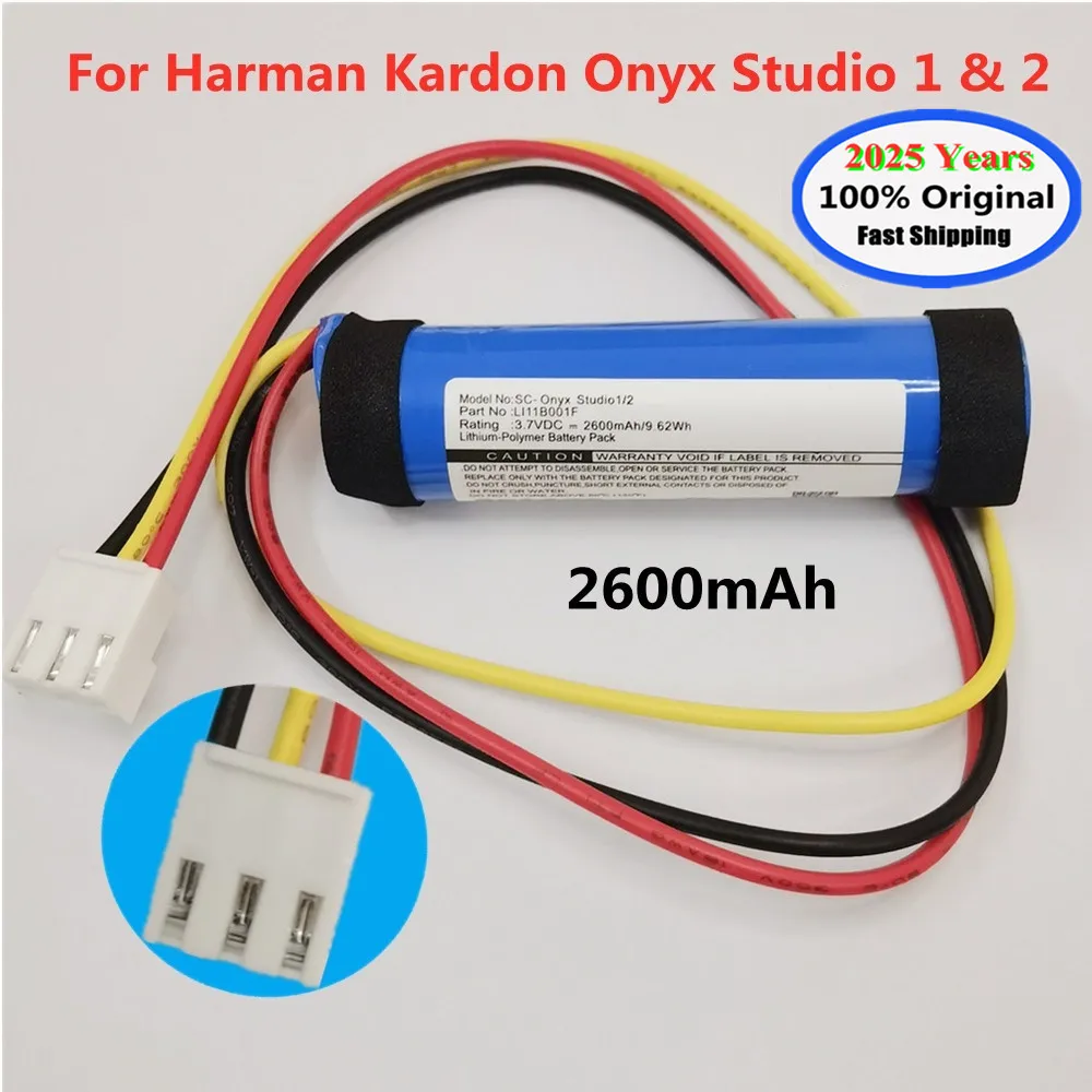 2025 Years Original Speaker Battery For Harman Kardon Onyx Studio 1 2 Studio2 Studio1 LI11B001F Player Audio Batteries Bateria