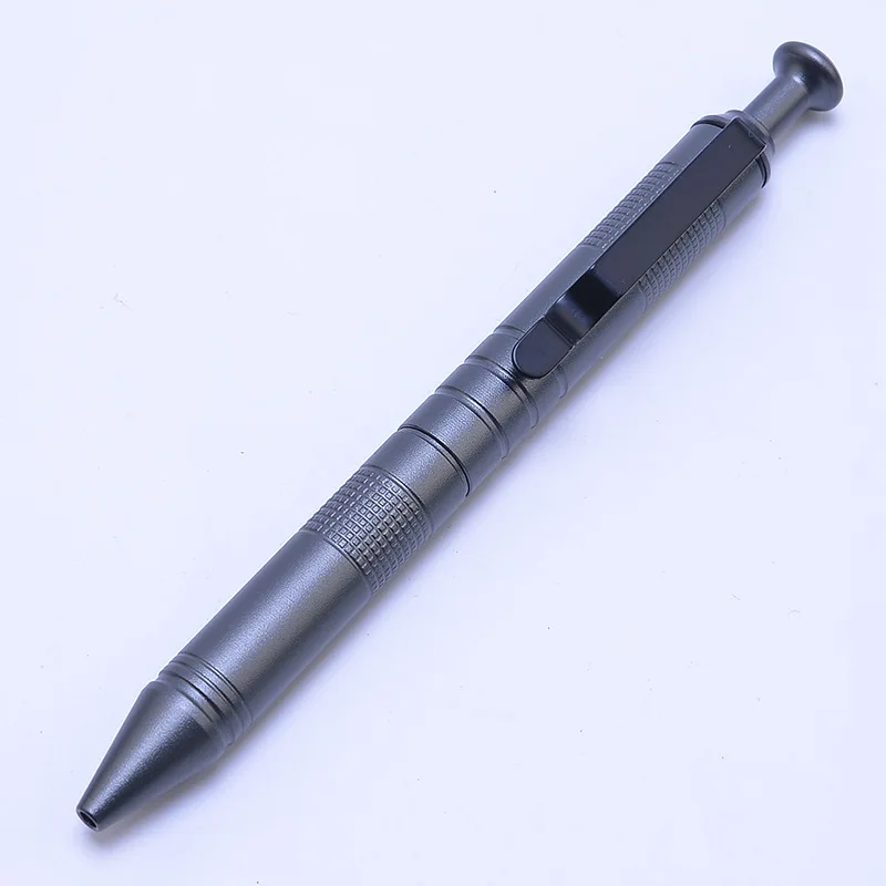 Titanium Alloy Gel Ink Refill Writing Pen School Office Signature Pen Gift Camping Hunting Climbing Tactical Pen Outdoor To - view 3