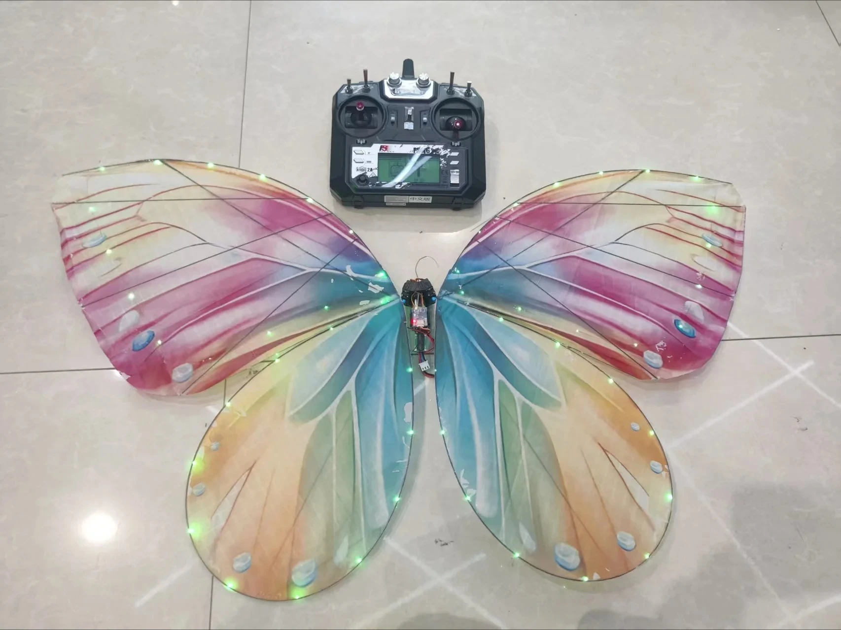 Remote Control Luminous Bionic Butterfly Ornithopter Dual Battery DIY Handmade Flying Wedding Party Festival Decoration Gift