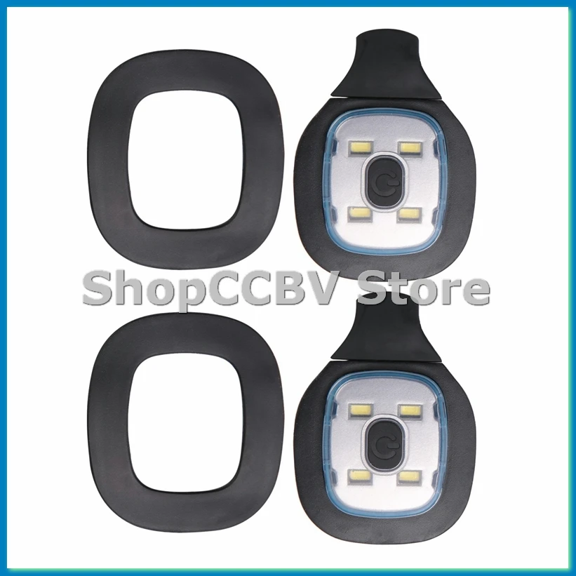 

2 шт. USB перезаряжаемый светильник для светодиодной шапки, сменная налобная шапка, светильник для шляпы «сделай сам» для мужчин и женщин-ABRM