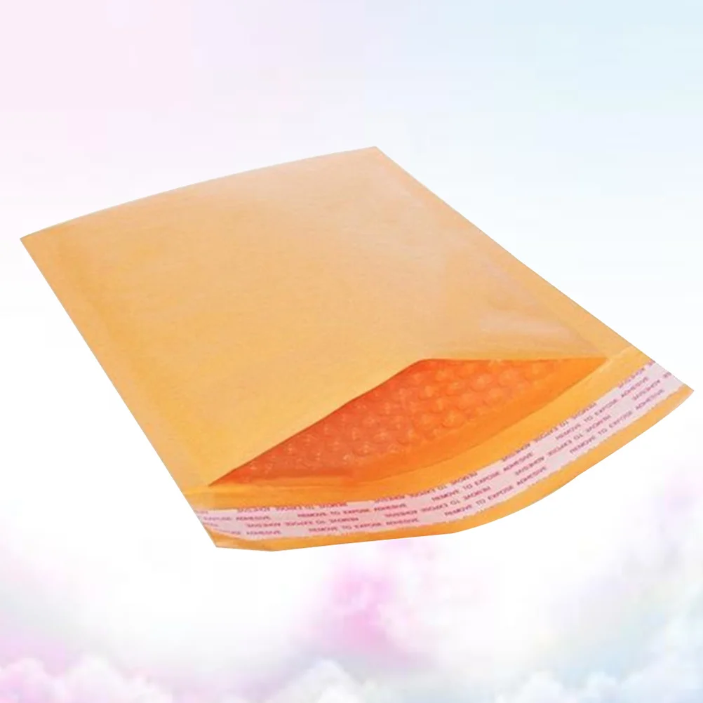 

25pcs Bubble Bags Kraft Padded Envelope Waterproof Self-Sealing Lightweight Mailing For Office Home School Shipping Folder