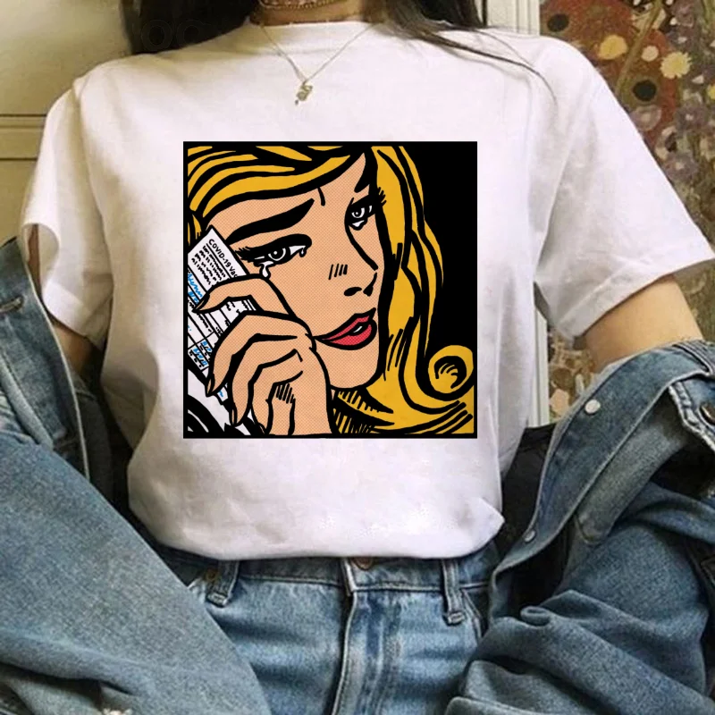 

Pattern Popular Women's T-Shirt Summer Versatile Street O-Neck Printed Casual Women's Basic Regular Short Sleeved T-Shirt