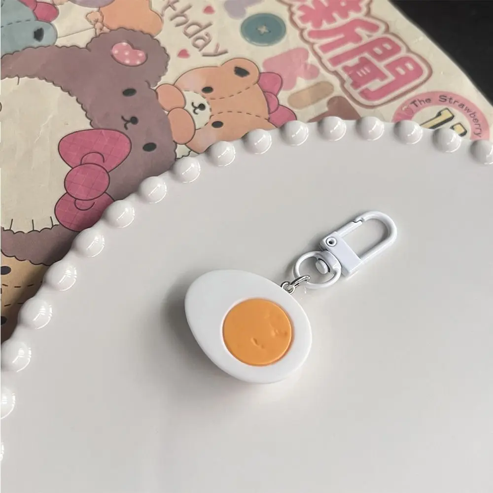 Llavero de comida simulada de acrílico con diseño de panecillo relleno al vapor, maíz, huevos, desayuno chino y fideos, decoración linda