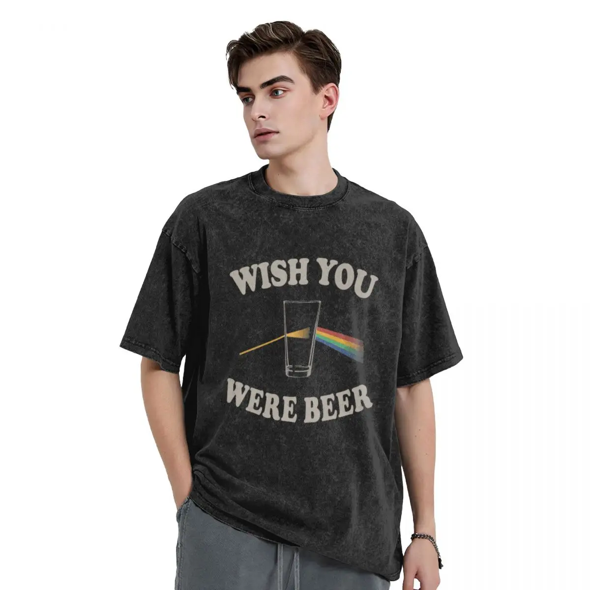 

Wish you were beer T-Shirt Aesthetic clothing man t shirt plus sizes fruit of the loom mens t shirts