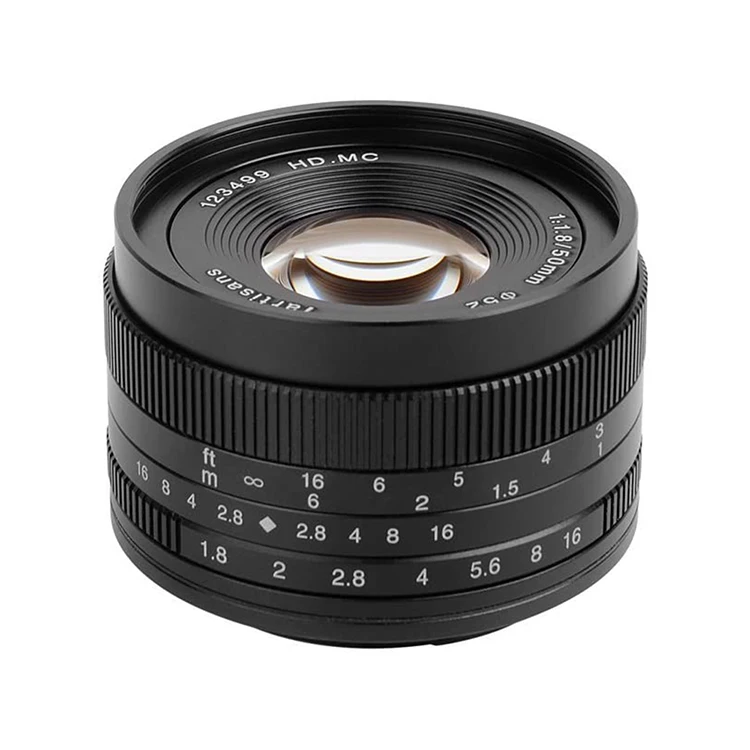 Ressing 50mm F1.8 Portrait Objectif Mise au Point Manuelle Compatible Avec E/FX/EOS-M/M43 Appareils Photo Sans Miroir Dallas M2 M3 M5 M6 M10