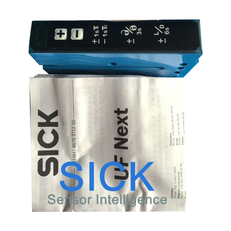 Sensor Label Transparan SICK UFN3-70B413 Saklar Slot Ultrasonik asli