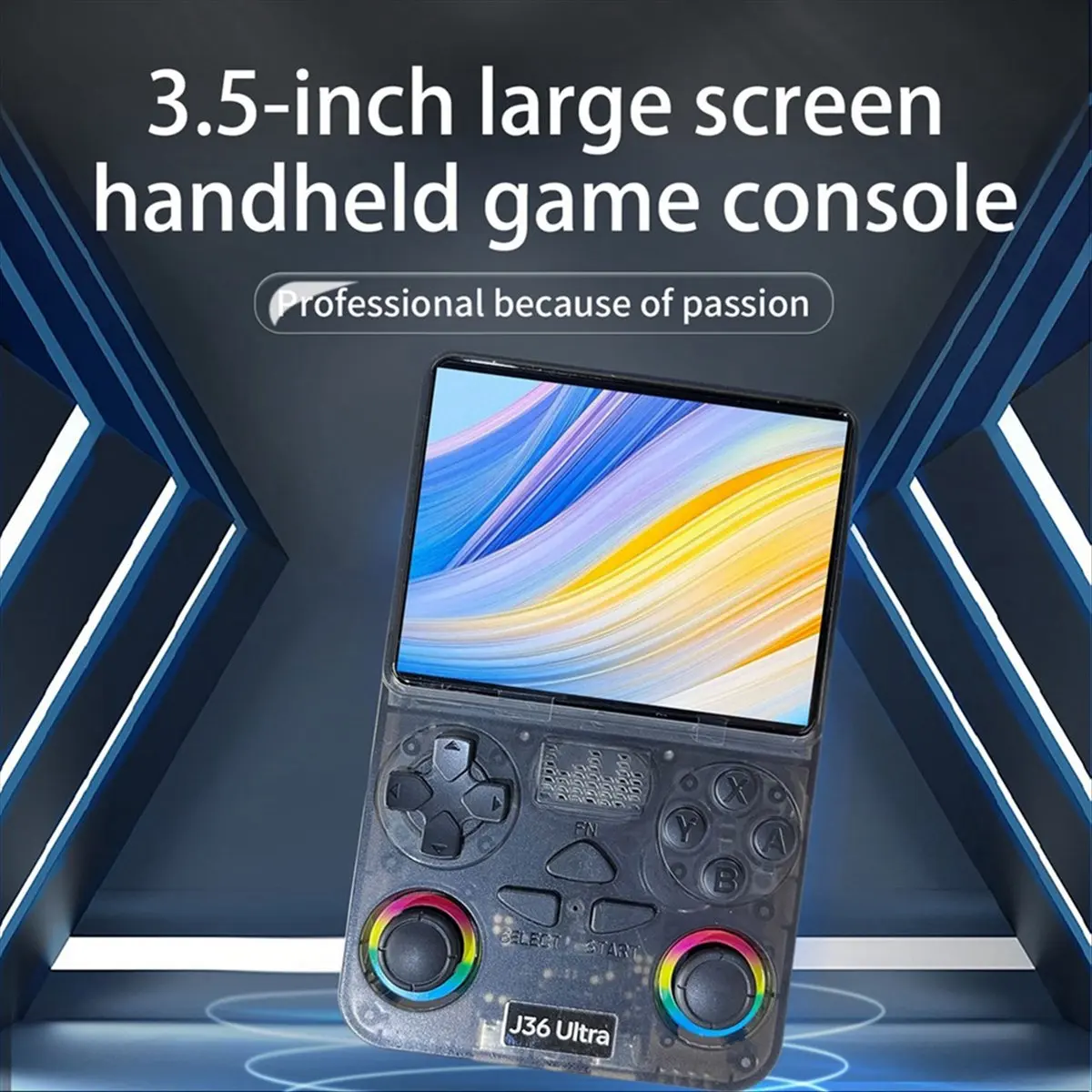 DT89 HOT J36 Ultra Handheld Retro Game Console 64G 20000 Games 3.5 Inch Video Portable Game Player Supports 20+ Simulator B