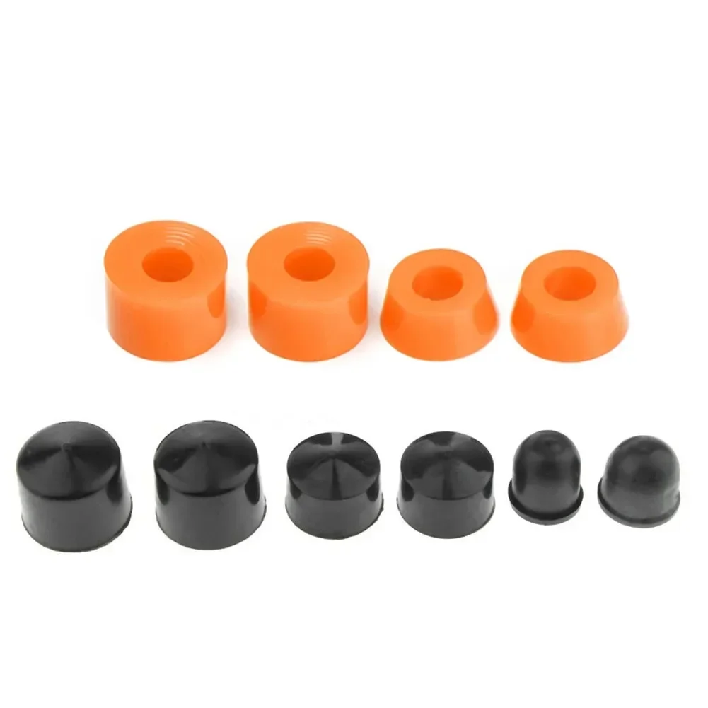 10Pcs Skateboard Truck Bushings Longboard PU Shock Absorber Bushings Washers Pivot Cups Outdoor Scooter Skateboard Accessories