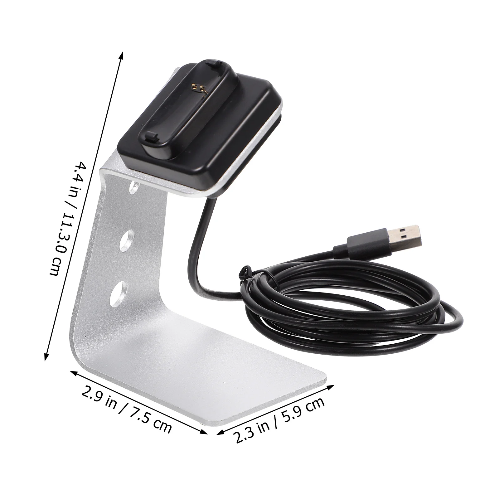 قاعدة ساعة ذكية من سبائك الألومنيوم، حامل شحن آمن ومستقر، قاعدة مشبكية متوافقة مع USB، ساعة ذكية سريعة #3