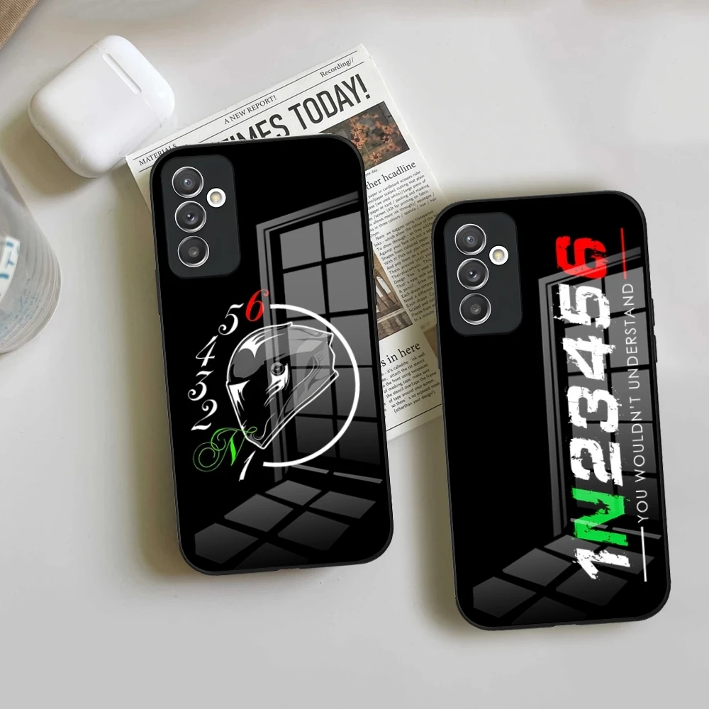 1N23456 Motorcycle Phone Case For Samsung S24 Ultra S23 S22 S20 Fe S21 Plus Galaxy A54 A34 A24 A53 M54 Note 20 Back Cover