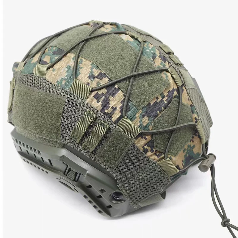 Tactical Helmet Cover for Fast Helmet Multi-Camo Helmets Cover Military Paintball Hunting Shooting Gear - Without Helmet