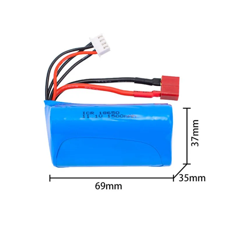 TERANTY 18650 11.1V 1500mAh 15C 3S1P Akumulator litowy o wysokim współczynniku rozładowania do modeli samolotów i samochodów, zabawek RC — zdjęcie produktu 2