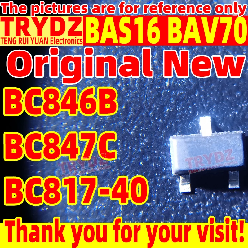 1000-200pcs Original New BAS16 BAV70 BC846B BC847C BC817-40 SOT-23