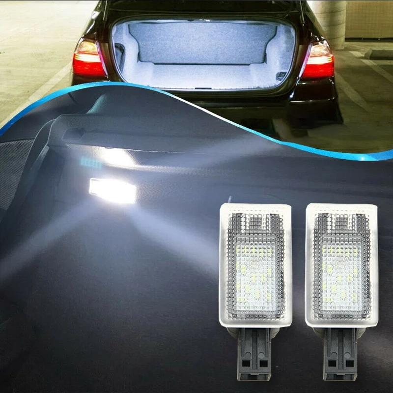 2X Car LED Luggage Trunk Boot Lights Compartment For Volvo C30 C70 V50 S60 S60L V40 S40 S80 S80L V60 XC60 XC70 XC90