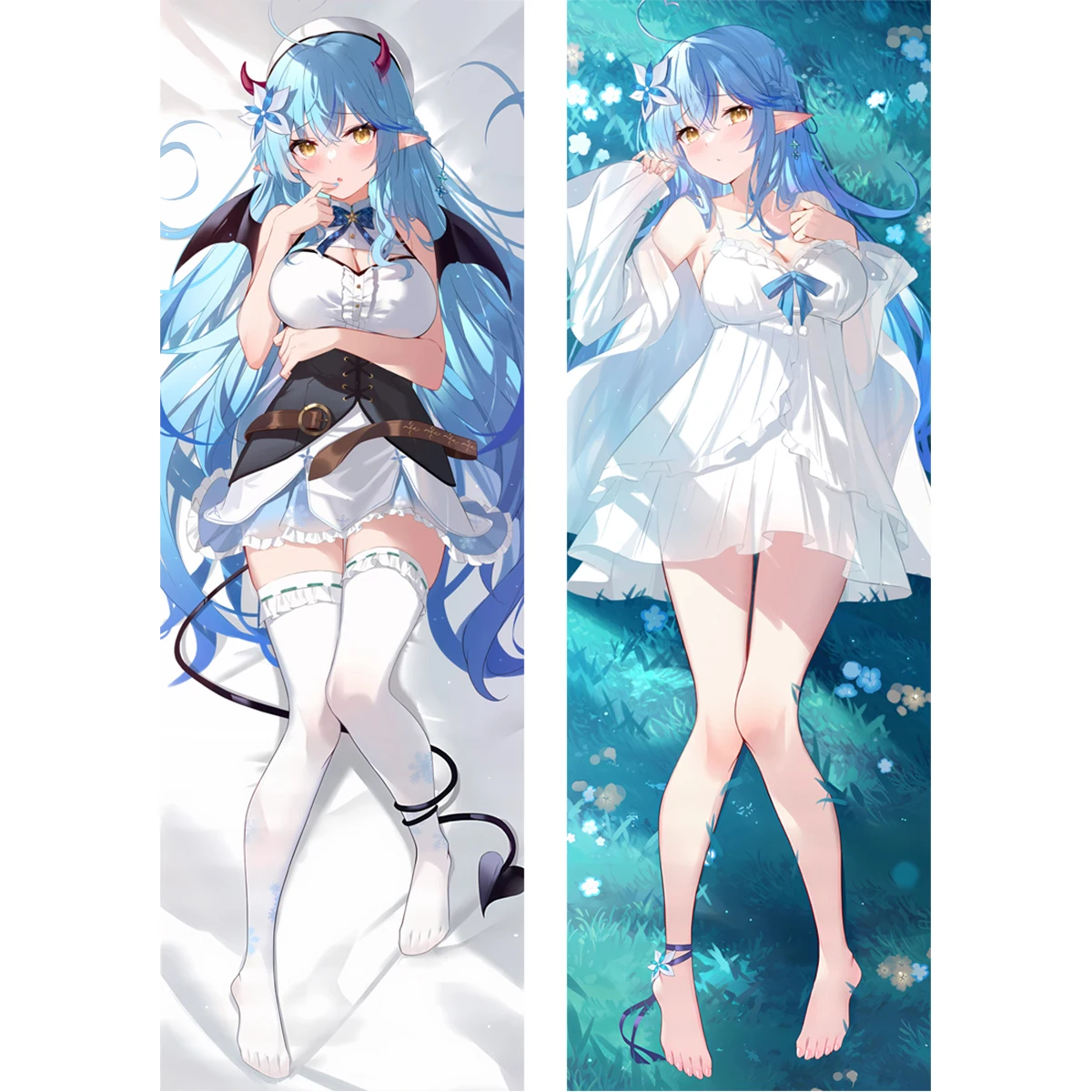 

Anime VTuber Lamy Yukihana Dakimakura Pillow Cover Long Life Size Otaku Body Pillowcase