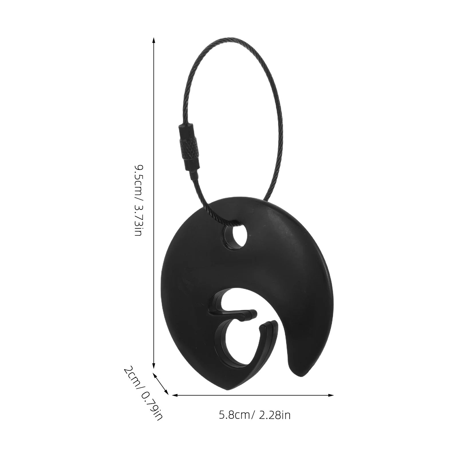 2 قطعة مشبك القرص الطائر المحمول مع كابل قرص رياضي عقد كليب ملحقات النشاط الخارجي مرفق قوي وآمن #4