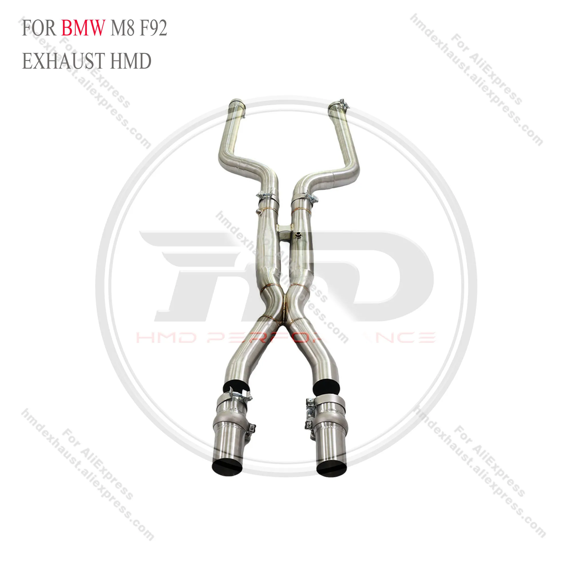 

Stainless stee Middle Pipe For BMW M8 F92 With OPF HMD Exhaust System Performance Quality certification