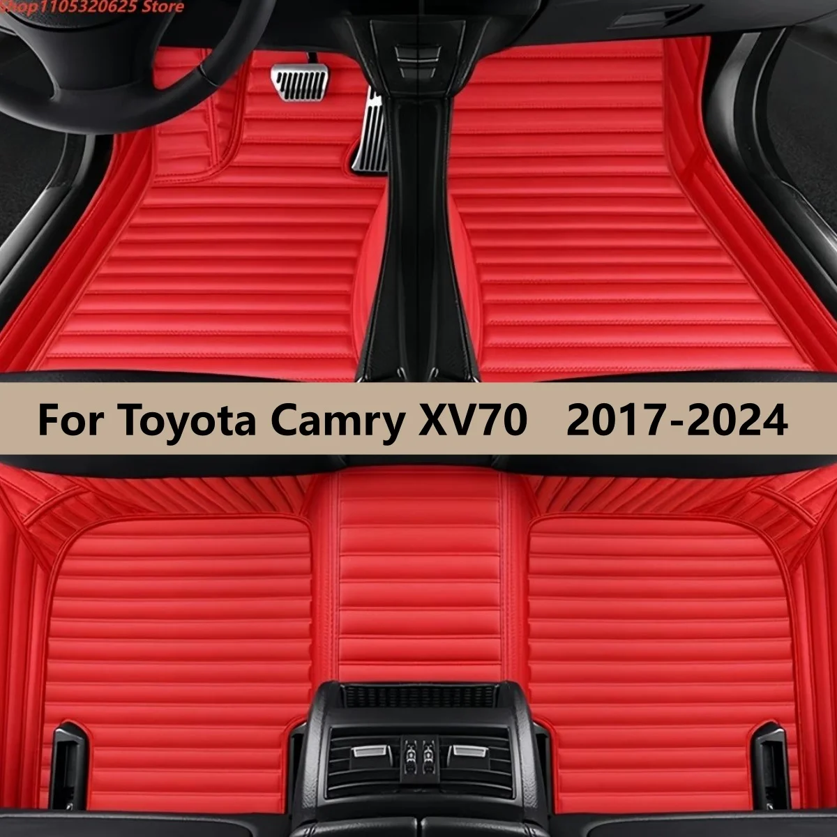 

Car Floor Mats Fit For Toyota Camry XV70 2017~2024 2020 2021 2022 Waterproof Pads Foot Carpets Floor Covers Auto Accessories
