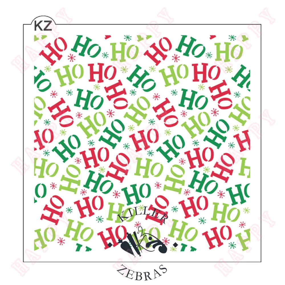 Jolly Christmas Stencil New for DIY Scrapbooking Photo Embossing DIY Paper Card Twinkling Winter Holiday Album Card Decoration