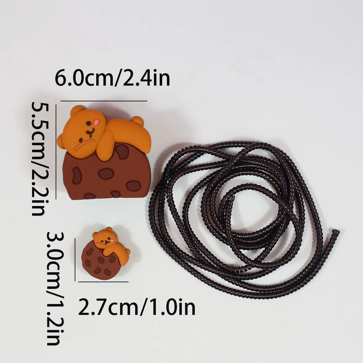 3pcs 3d Teddy Bear Silicone Suitable For Apple 11/12/13/14 Chargers, Using Data Cable Protection Case For Fast Charging 18w/20w