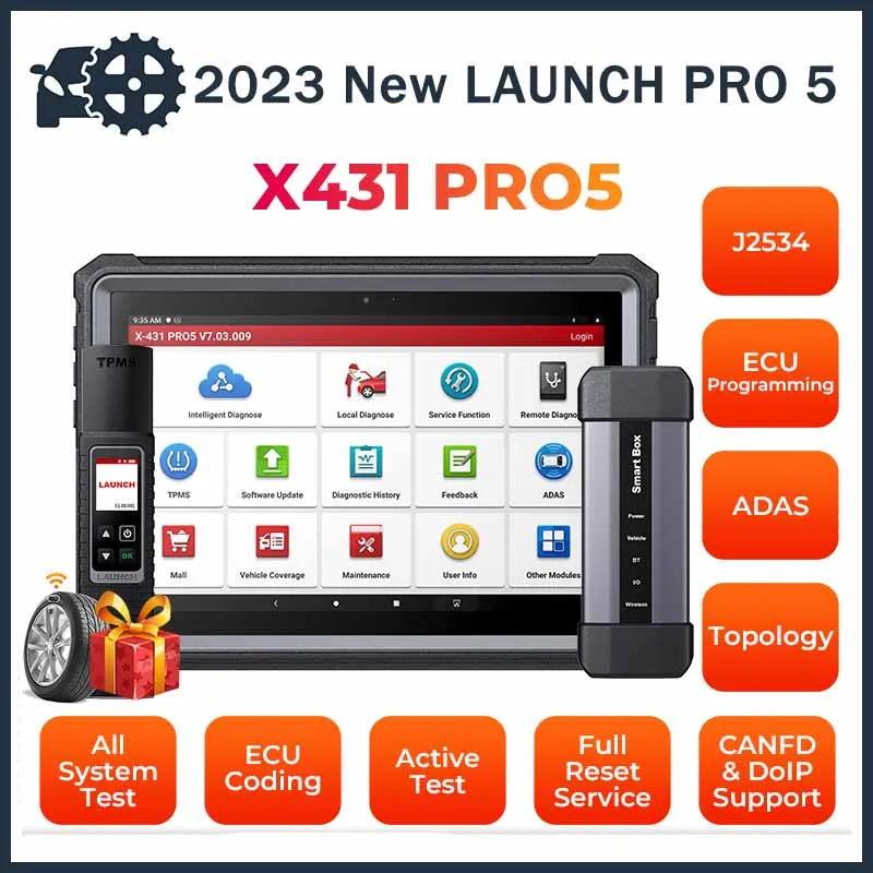 

2024 LAUNCH X431 PRO 5 PRO5 J2534 ECU Programming Car Diagnostic Tools OBD2 Scanner Intelligent Diagnosis Automotive Scanner