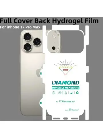 Full Cover Back Hydrogel Film For iPhone 17 Pro Max 17 Air 17 Clear Matte Screen Protector Film For iPhone 17 Pro Max Stickers