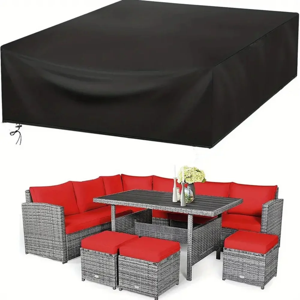 (102-137inch Length) size Outdoor patio garden waterprof set furniture set rain and snow chair set sofa table chair dust cover