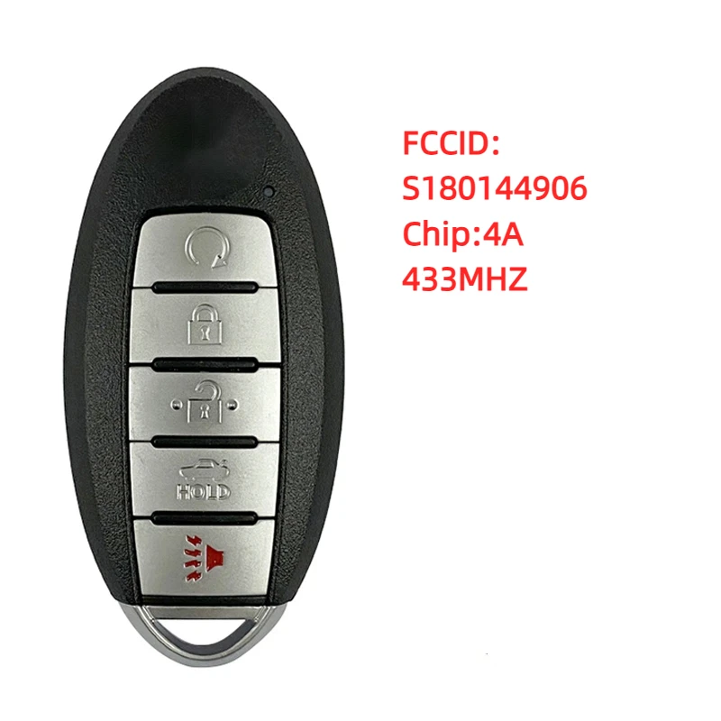 

S180144906 5 buttons 2019-2020 Maxima 433MHZ keyless-go smart key / NCF29A1M 4A CHIP FCC ID: KR5TXN7