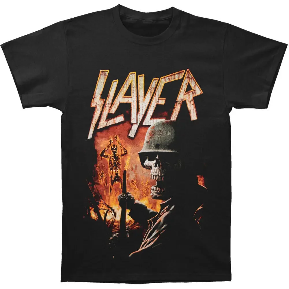 Men'S Slayer Torch T Shirt Large Black