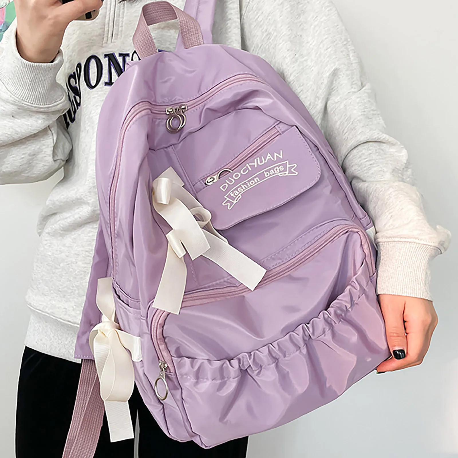 Fashion Backpack Canvas Women Backpack Anti-theft Shoulder Bags New School Bag for Teenager Girls School Backapck Female