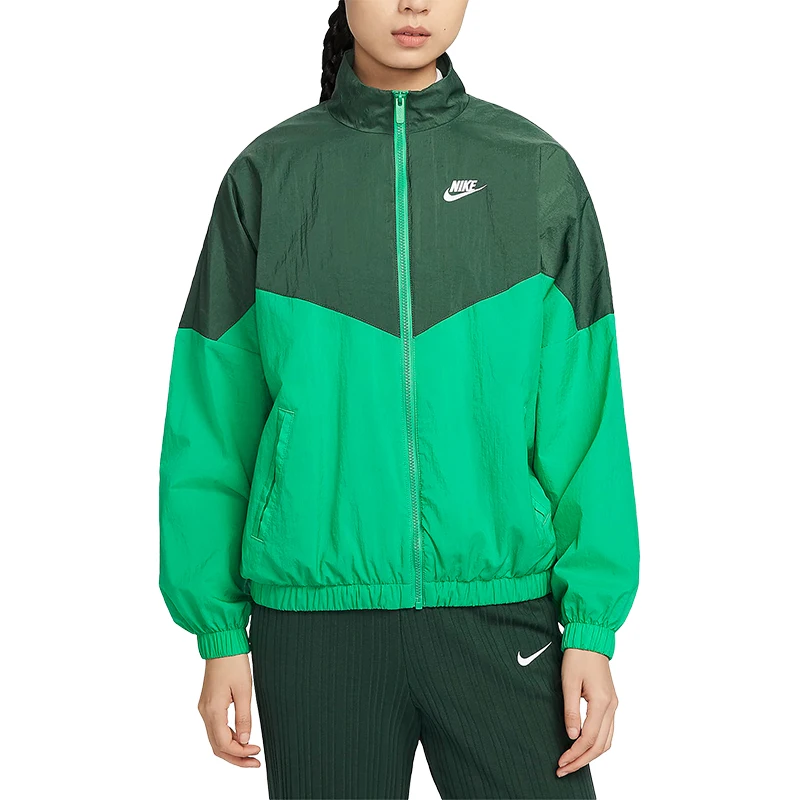 سترة Nike الرياضية الأصلية للنساء ذات الياقة الواقفة DM6186-323