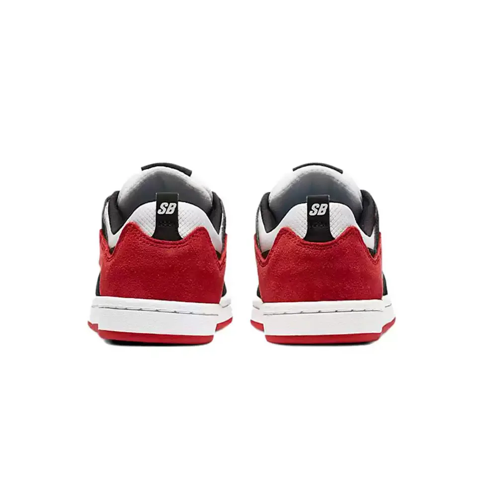 Nike SB Alleyoop Suede Low-Top Skate Shoes for Men in Black, White, and Red CJ0882-102 - view 3