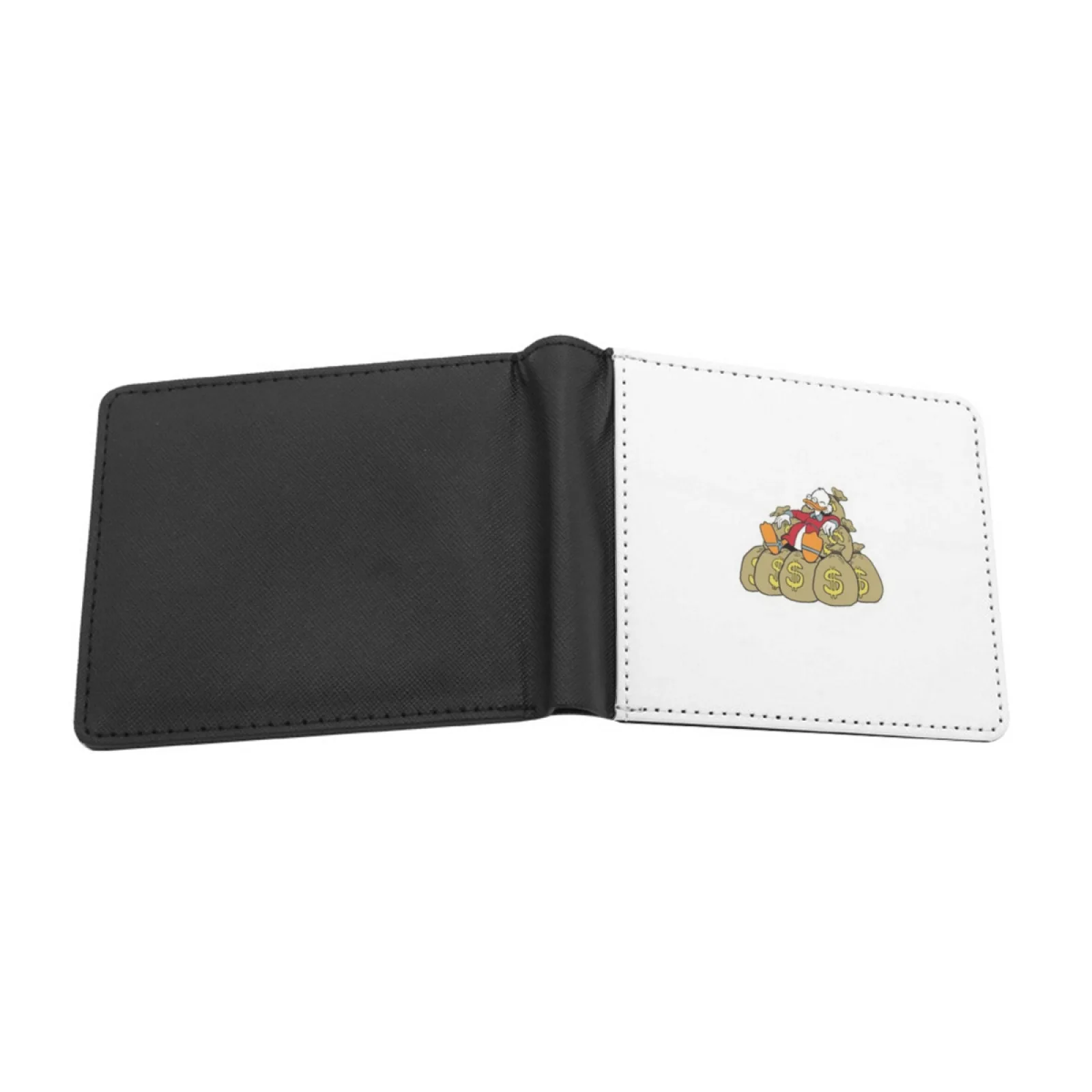 Scrooge Men Fashion Wallets Short Purses Cards Id Holder Money Wallet Scrooge Mcduck Money Rich Relax Personalized Print