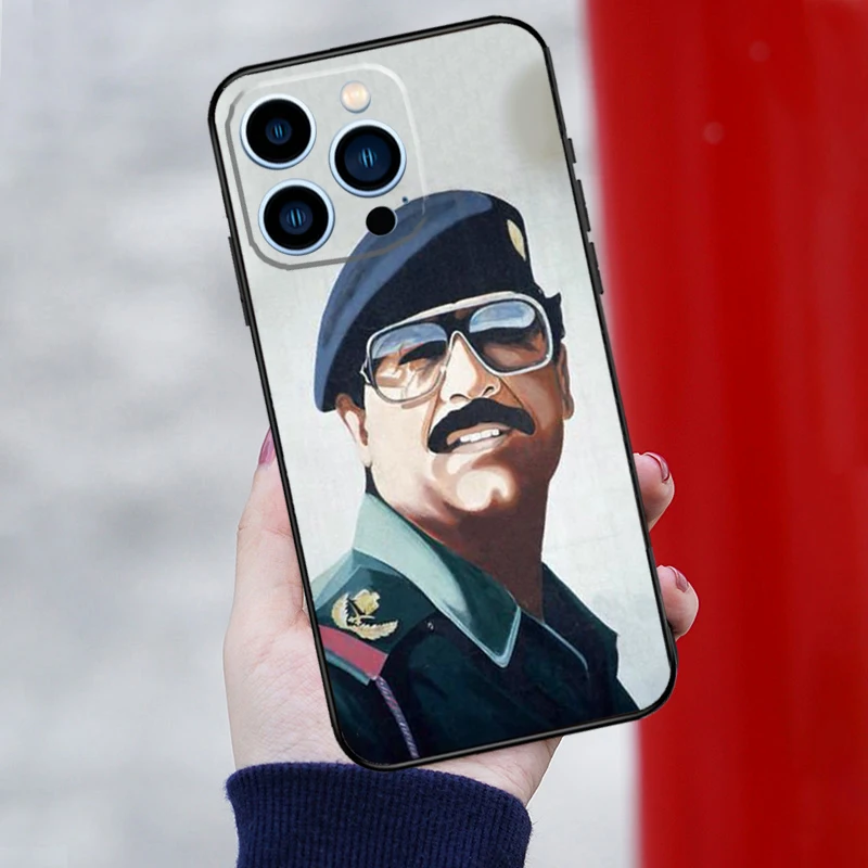 Etui Fashion Saddam Hussein Iraq Arabic Case For iPhone 15 14 13 12 Mini 11 16 Pro Max 12 13 Pro XS X XR Plus SE2 Cover