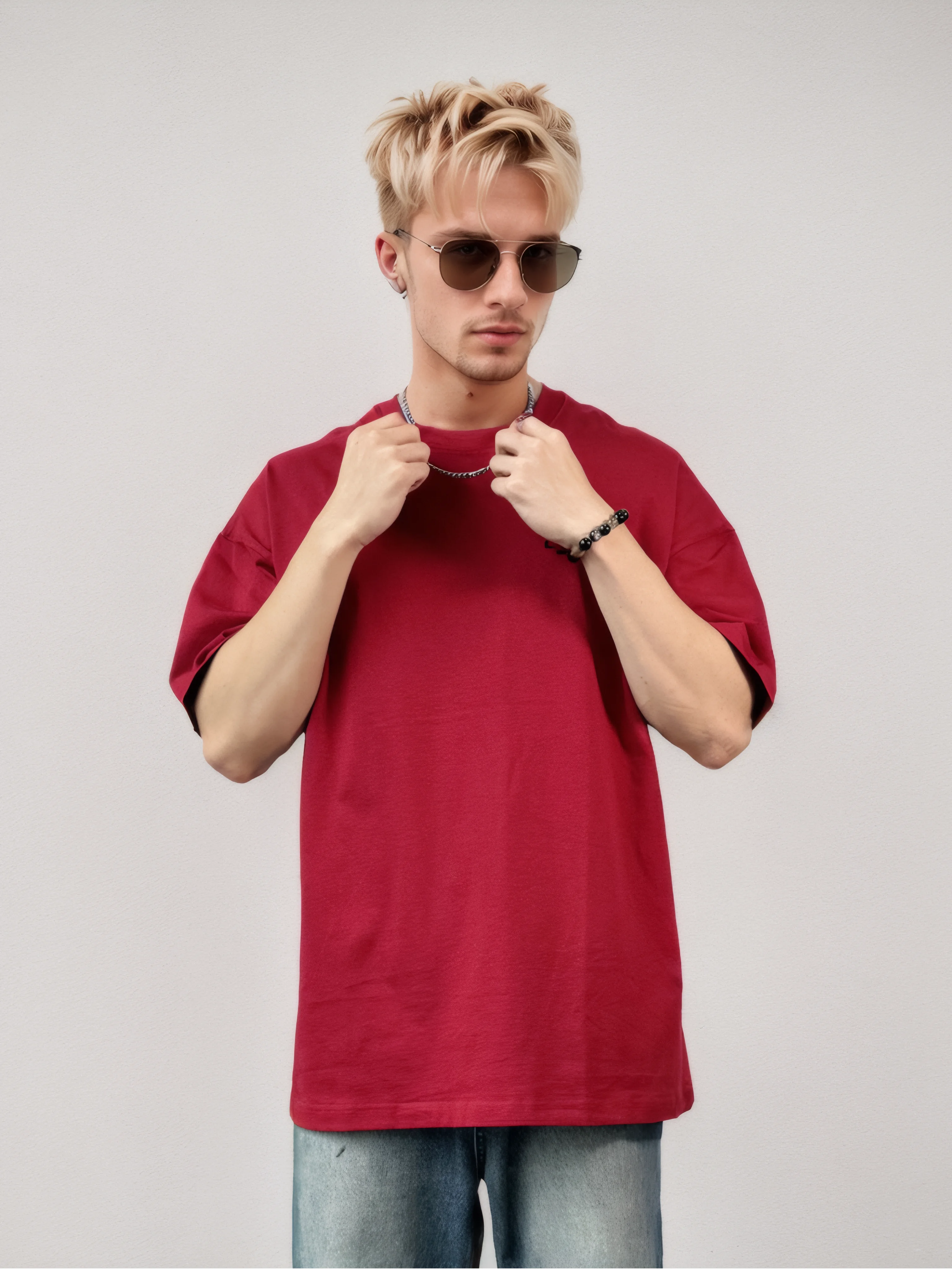 Heavyweight T-shirt Oversized High Quality Blank Streetwear Men Unisex Designer Sweatshirts Half Sleeved Top T-Shirts Tops