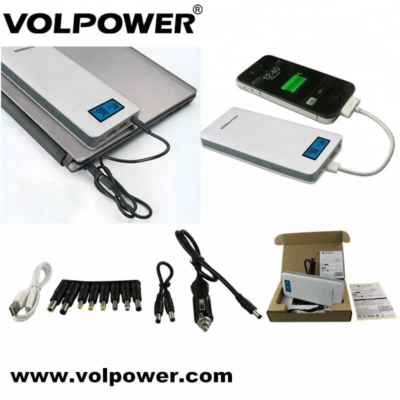 Imagem -05 - Volpower Bank 12v 16.5v 19v 20v 24 3.5a dc Tensão de Saída Power Bank para Superfície Pro Lenovohp 2023