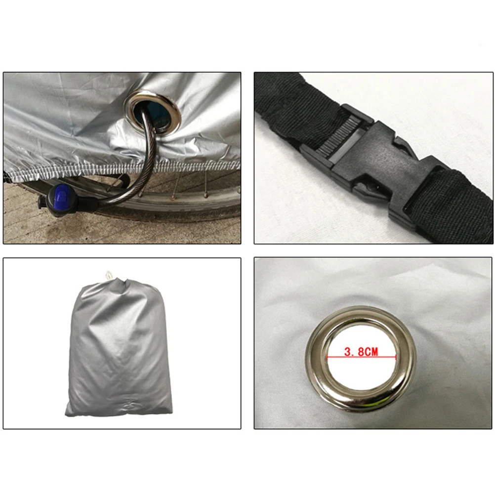 

Cover Waterproof Outdoor Protector Bike Dust Proof Ultraviolet Proof Lightweight Portable Secure Lockhole for Bike