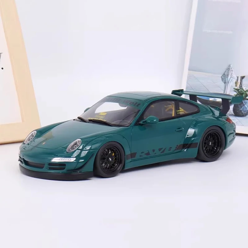 

Оригинальная модель Порше 911 997 RWB в масштабе 1:18, имитация фотостатического дисплея, коллекционная Подарочная игрушка, сувенирное украшение