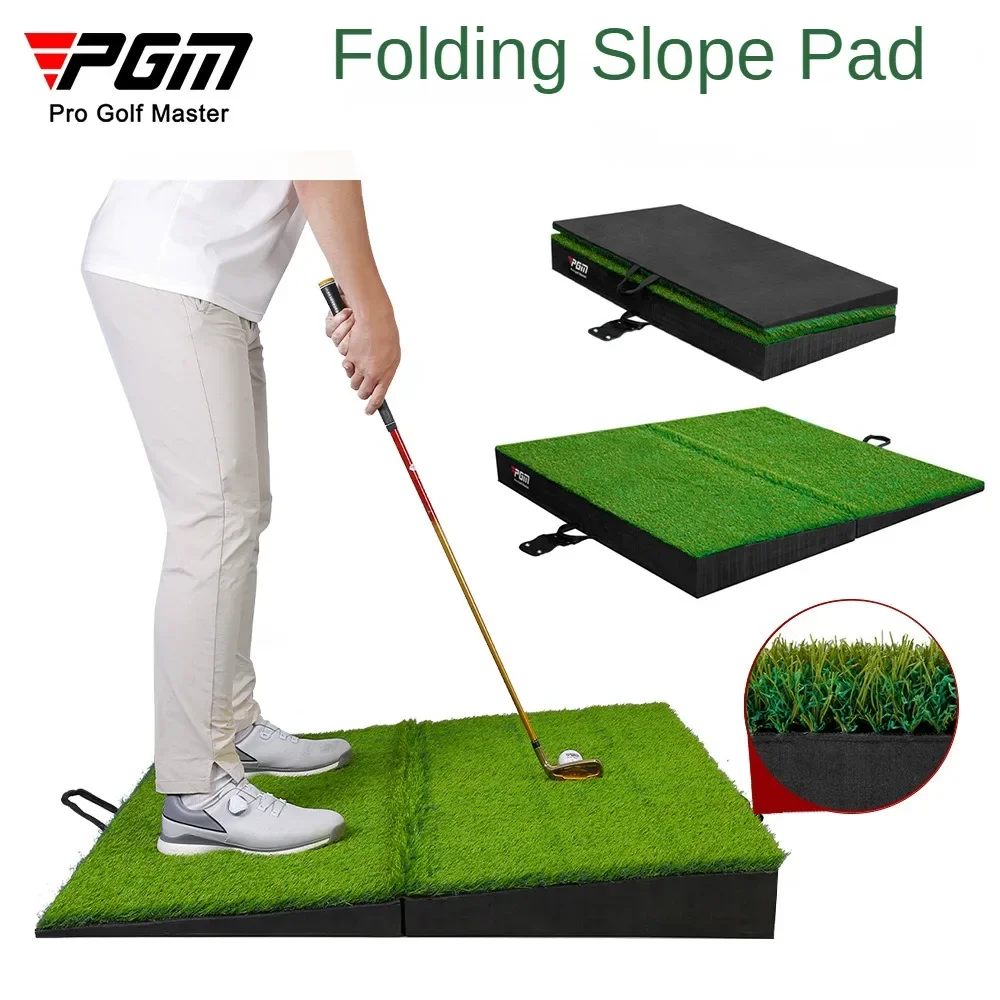 

PGM Golf Slope Strike Pad Foldable Swing Practice Tool High and Low Slope Pad Swing Grass