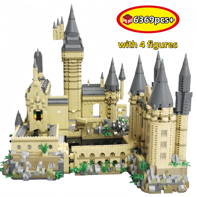 

STEM Magic Hogwarts Castle Building Blocks with Light DIY Model Kit Desktop Decoration Creative Assembly Toy Gift for Kids