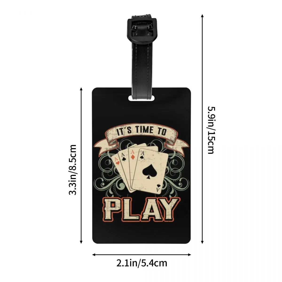 Custom Cards Card Playing Day Poker Luggage Tags Custom Game Players Baggage Tags Privacy Cover Name ID Card