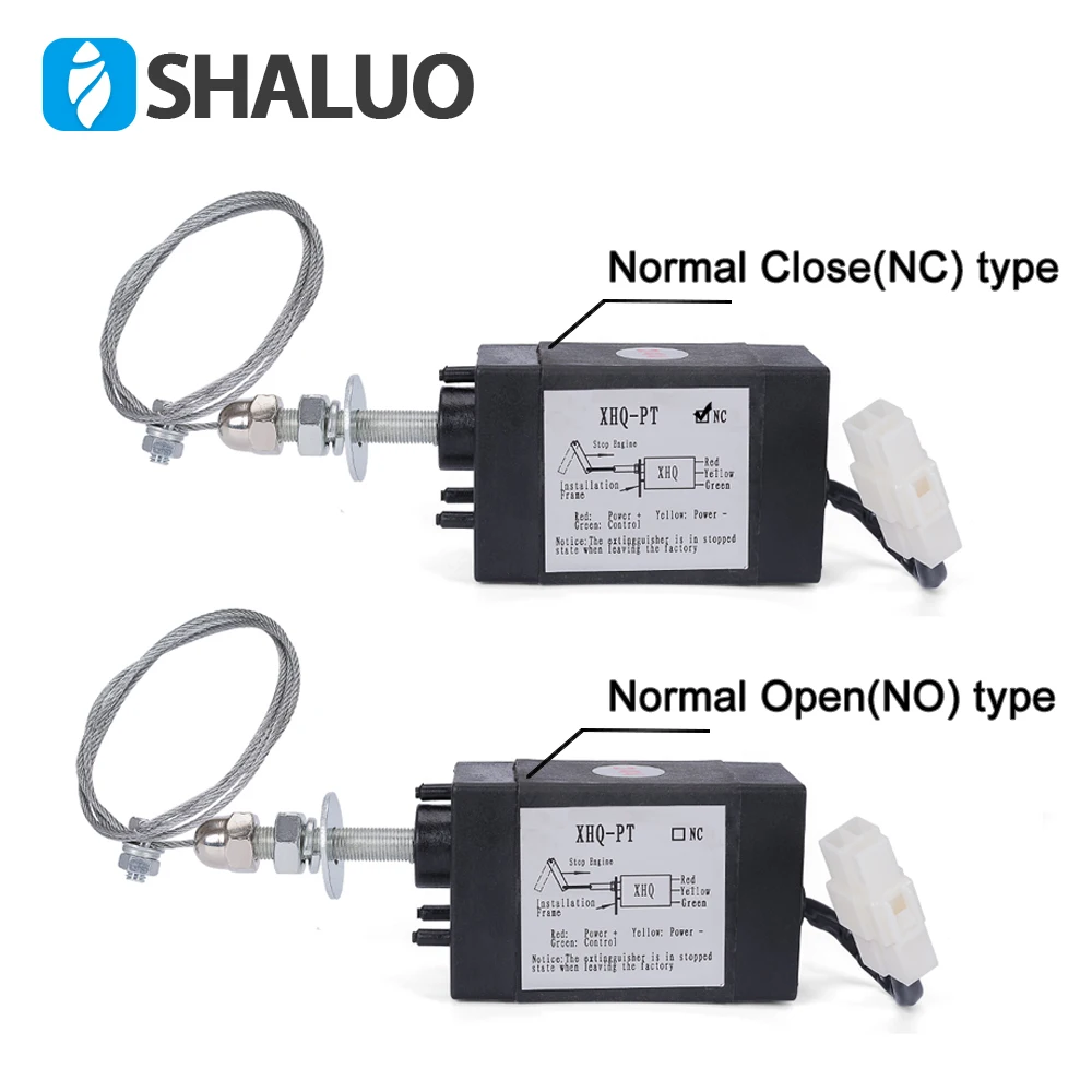 12V 24V XHQ-PT Diesel Generator Engine Flame Out Device Off Valve Stop Solenoid Valve Accessories NC Normal Close NO Normal Open