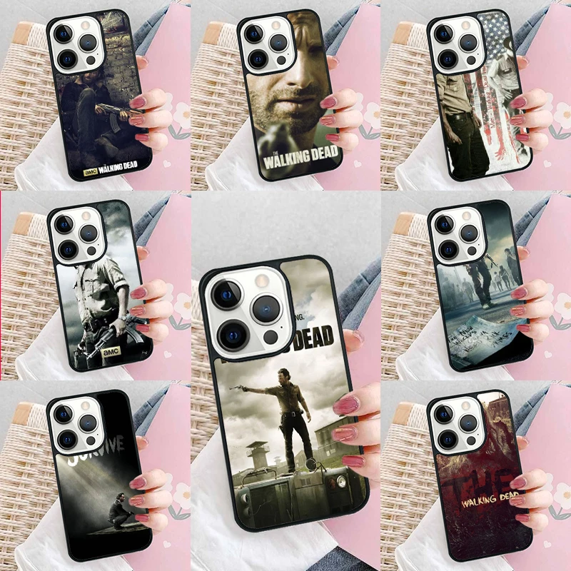 THE Walking dead Phone Case Cover for iPhone 16 Promax 15 Pro 13 14 Plus 11 12 Mini XR XS MAX Coque