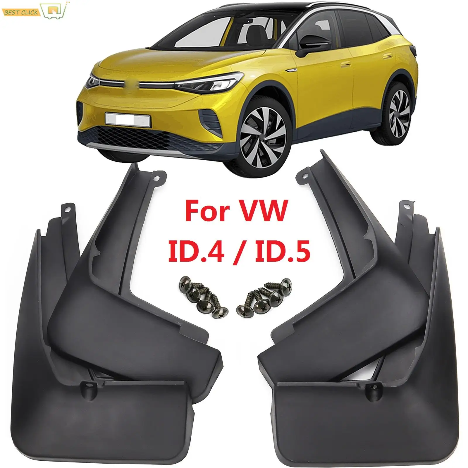 Mud Flaps For Volkswagen ID.4 ID.5 VW ID4 ID 4 ID5 ID 5 EV Splash Guards Fender MudFlaps Front Rear Mudguards Car Accessories